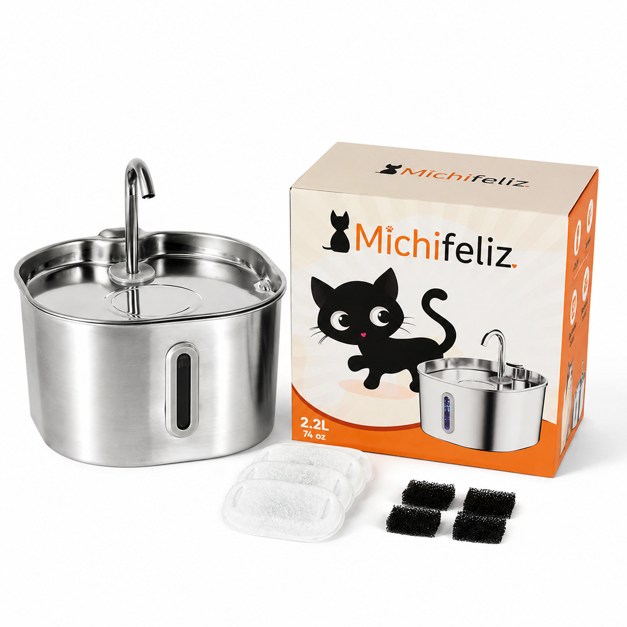 MichiFlow™ | Fuente Automática para Gatos